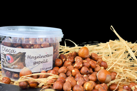 Hazelnoten gepeld 250 gram