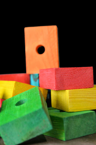 Gekleurde houten blokken 1